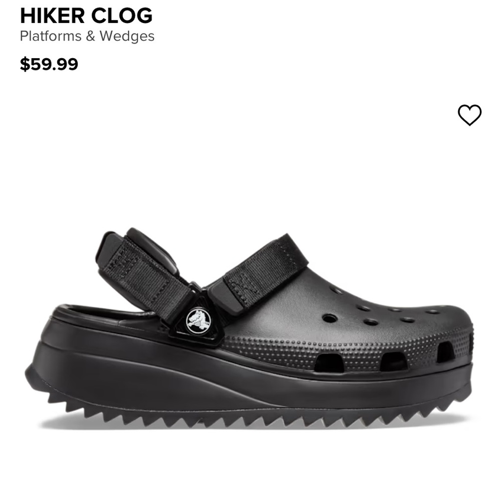 Crocs hiker clogs